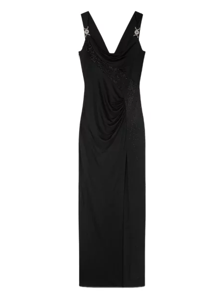 Rochie midi Versace până la genunchi de costum negru