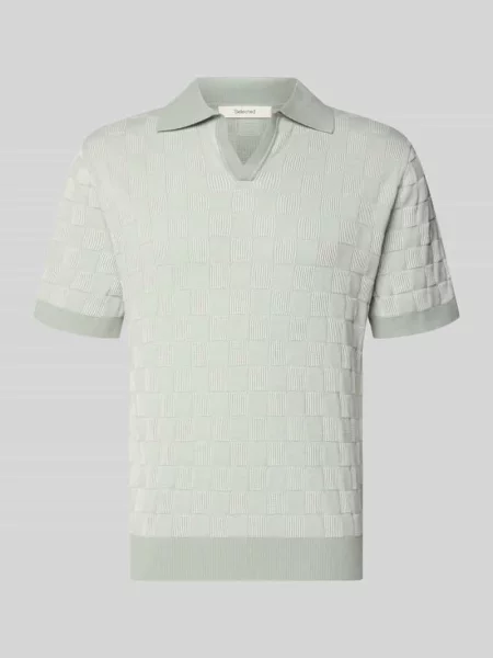 Koszulka polo o kroju relaxed fit z czystej bawełny model MILAS' Selected Homme