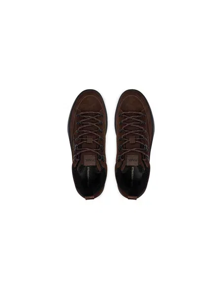 Sneakersy KARL LAGERFELD Flint II Tmavě hnědá