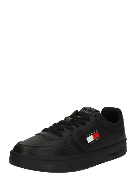Kožené tenisky Tommy Jeans černé