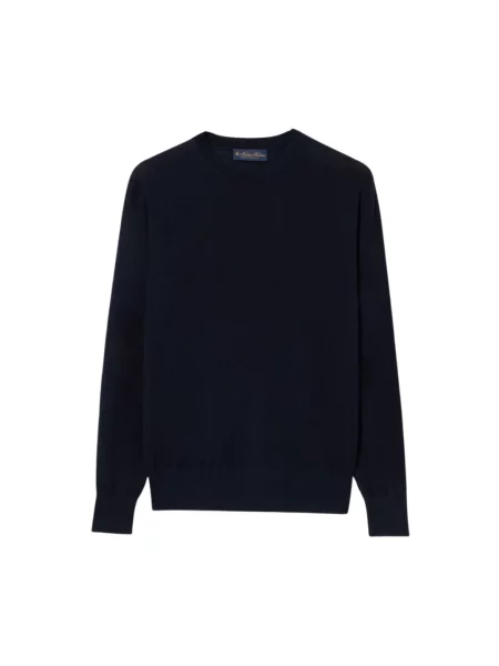 Sweter Brooks Brothers z kaszmiru niebieski