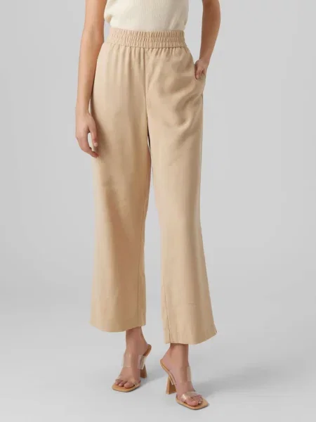 VERO MODA Pantaloni Carmen închis bej