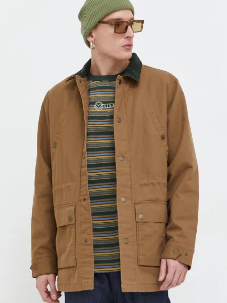 Olcsóbban. Férfi Vans Crosswinds Parka deep forest/kenguru dzseki. Méret: M barna