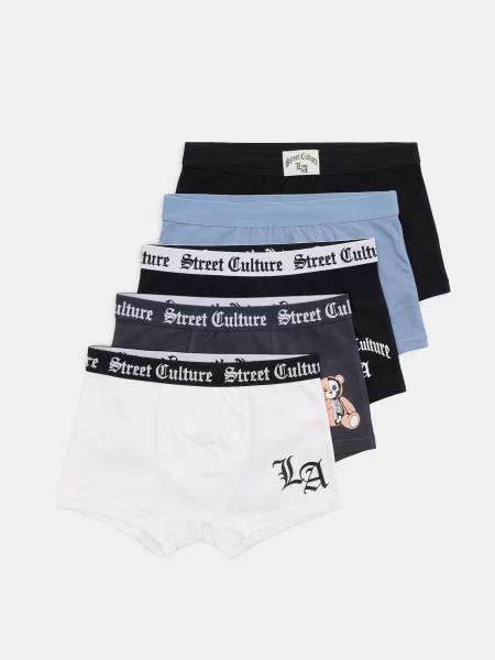 Sinsay boxerky s motivem LA 5 pack vícebarevná