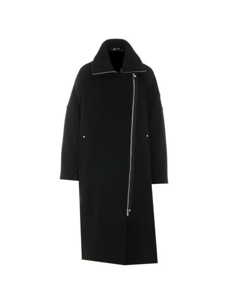 Gulerat palton Moose Knuckles asimetric negru