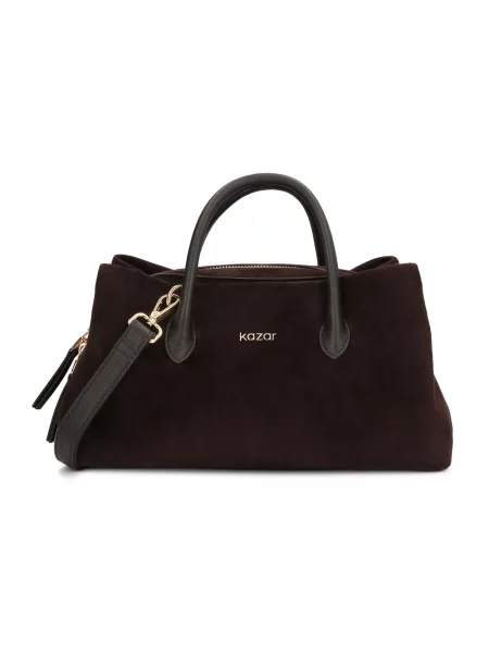 Torebka skórzana Kazar skórzana brązowa