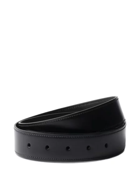 Cu centură curea Prada din piele cu bretele negru