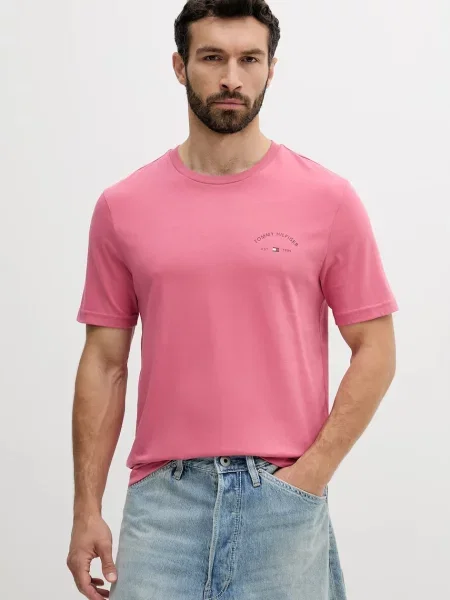 Kratka majica Tommy Hilfiger roza