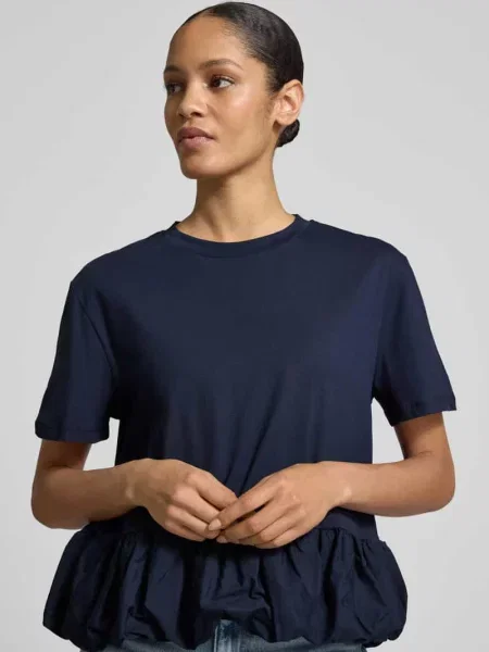 T-shirt z okrągłym dekoltem Rich & Royal granatowa