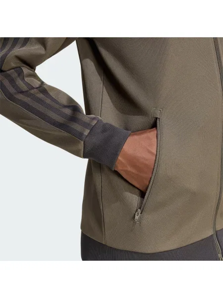 ADIDAS ORIGINALS Tepláková bunda Classic tmavosivá / olivová