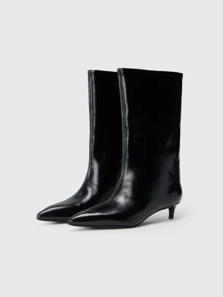 BOSS ghete de piele Gracey mic negru