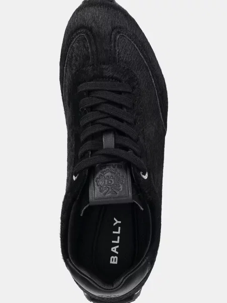 Кожаные кроссовки Bally черные