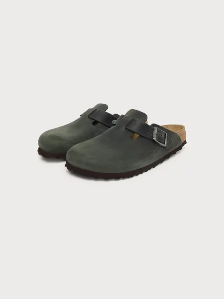 BIRKENSTOCK Šľapky Boston tmavozelená
