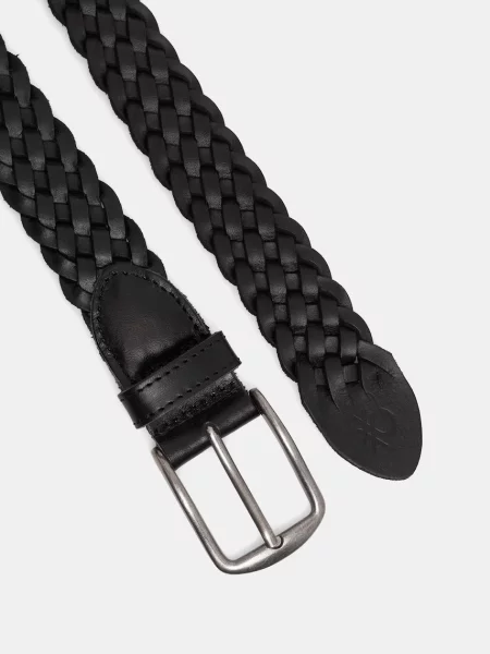 Кожаный ремень United Colors Of Benetton с ремешками