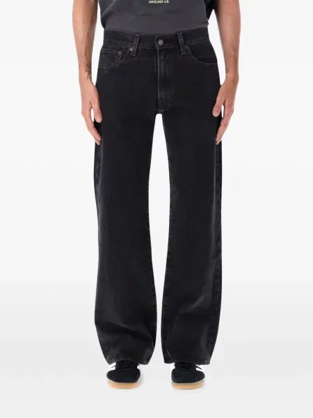 Levágott öves magas derekú szoknya Levi's® fekete