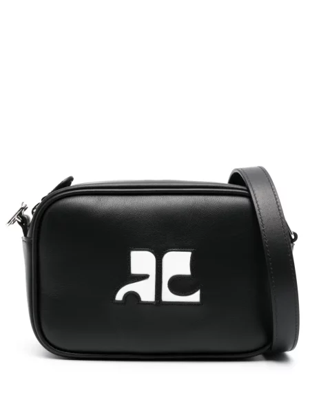 Geantă Courreges din piele negru