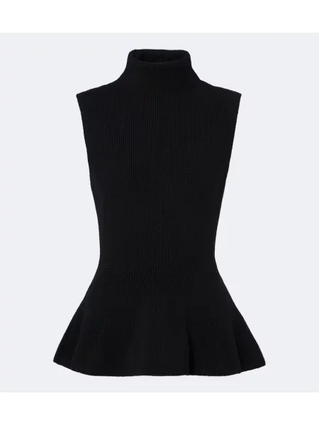 Top Róhe de lână negru