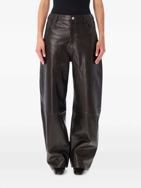 Pantaloni Arma din piele maro