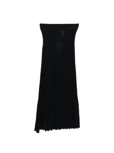 Fusta plisata N.peal plisată până la genunchi albastru