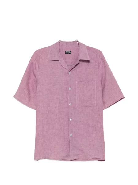 Gulerat scurt cămașă Zegna violet
