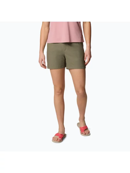 Spodenki trekkingowe Columbia Leslie Falls Short II stone green zielone