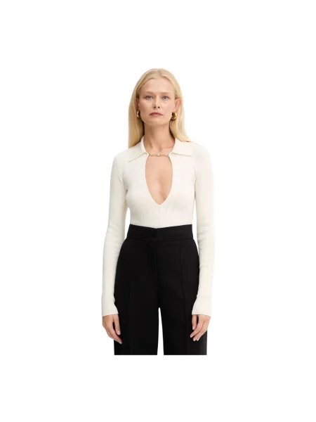 Sweter Elisabetta Franchi beżowy