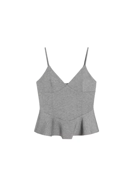 Bershka Top amestecat gri
