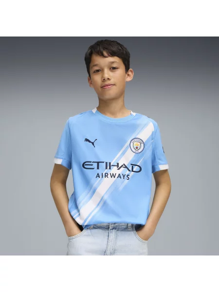 PUMA Młodzieżowa koszulka domowa Manchester City Odzież niebieski