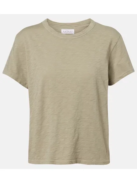 Tricou Velvet de catifea verde