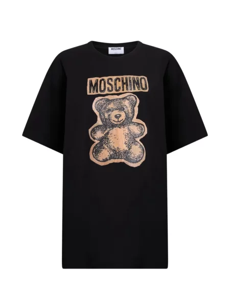 Ursuleț de pluș tricou Moschino cu imagine negru