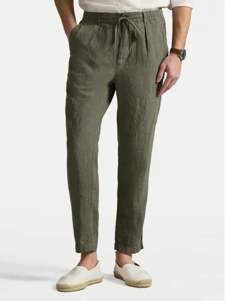 Polo Ralph Lauren Hlače iz tkanine zelena