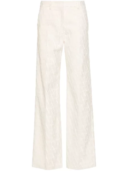 Pantaloni Valentino Garavani alb