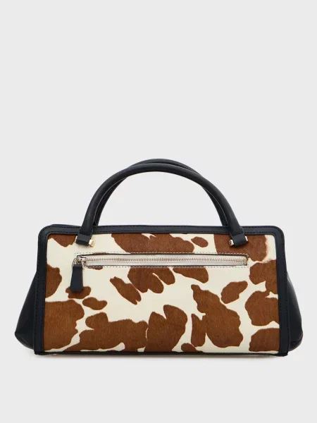 Кожаная сумка Guess с принтом