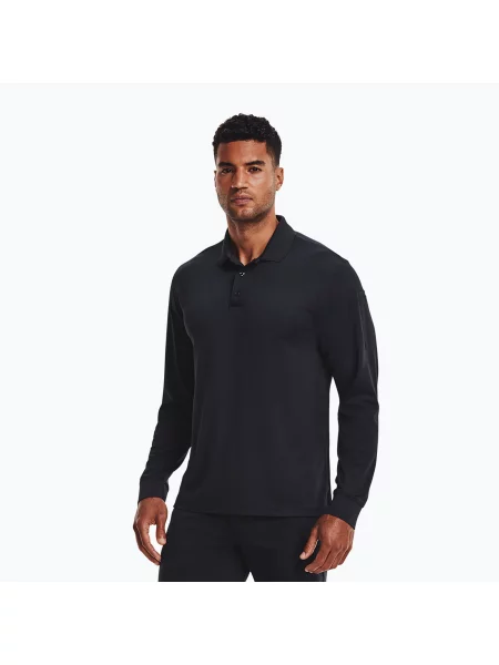 Поло Under Armour Tactical Performance Polo з довгими рукавами темно-синій/темно-синій синє