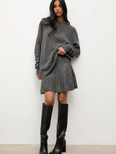 Answear.LAB bluză și fustă gri