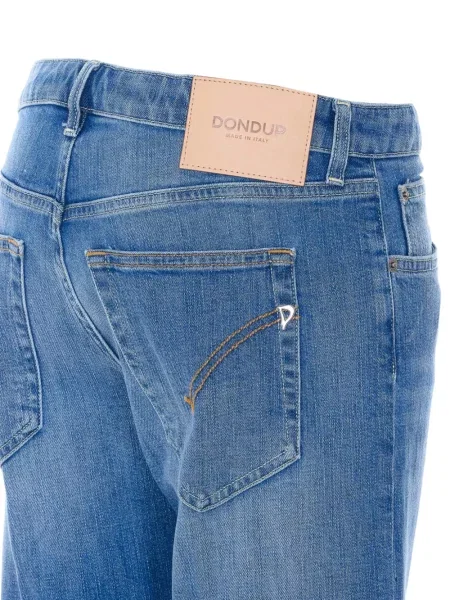 Слаб дънки skinny fit Dondup с автограф синьо