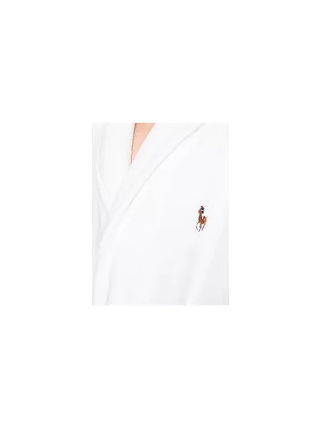 Polo Ralph Lauren Dugi kupaći ogrtač smeđa / crvena bijela