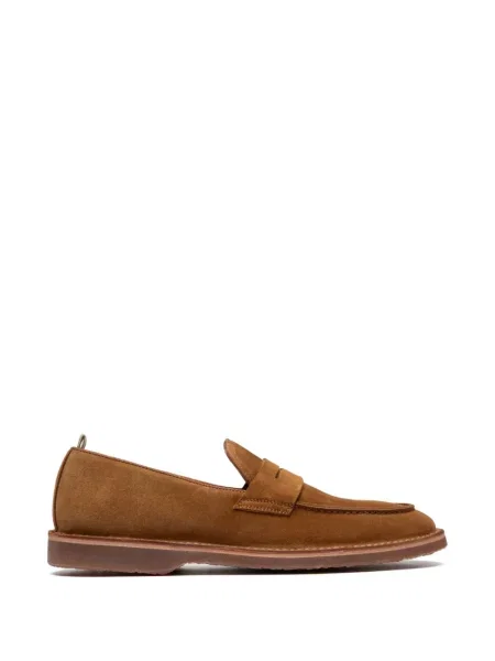 Pantofi loafer Officine Creative din piele maro