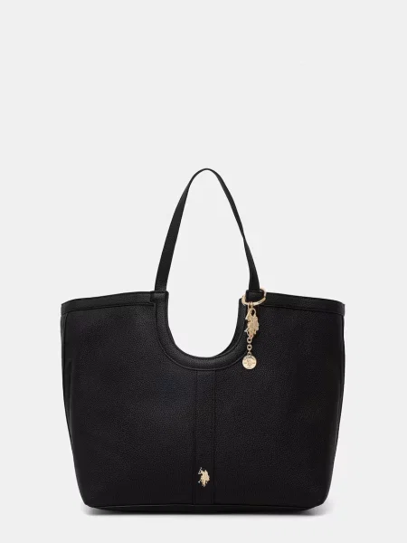 U.S. Polo Assn. torebka shopper z imitacji skóry LAWSON czarna