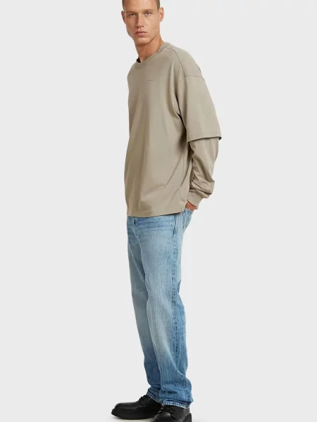 Лонгслів G-star Raw сірий