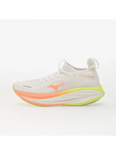 Sneakers Mizuno Neo Vista 3 White/ Flamingo Coral/ Lime Pulp EUR 40 alb