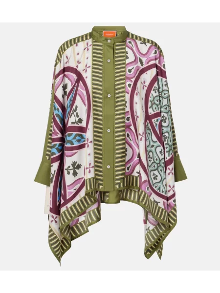 Cămașă La Doublej de mătase cu imagine