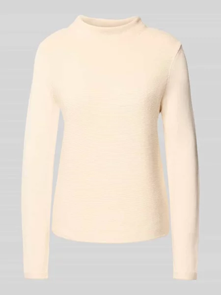 Sweter z dzianiny o kroju regular fit z czystej bawełny Marc O'polo biały