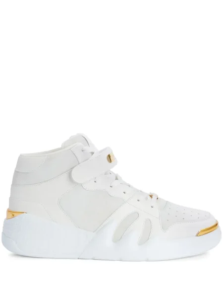 Sneakerși Giuseppe Zanotti din piele de căprioară alb