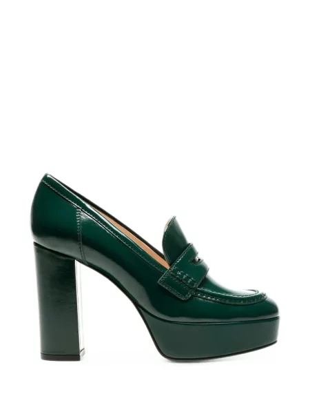 Pantofi loafer Gianvito Rossi cu platformă verde