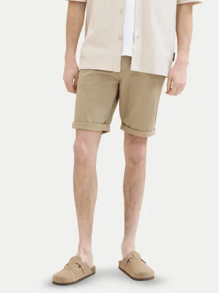 Pantaloni scurți Tom Tailor bej