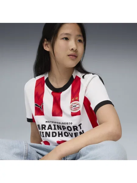 PUMA Młodzieżowa koszulka domowa PSV Eindhoven Odzież czerwony