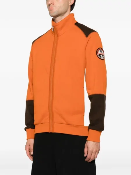 Mikina na zips Napapijri oranžová
