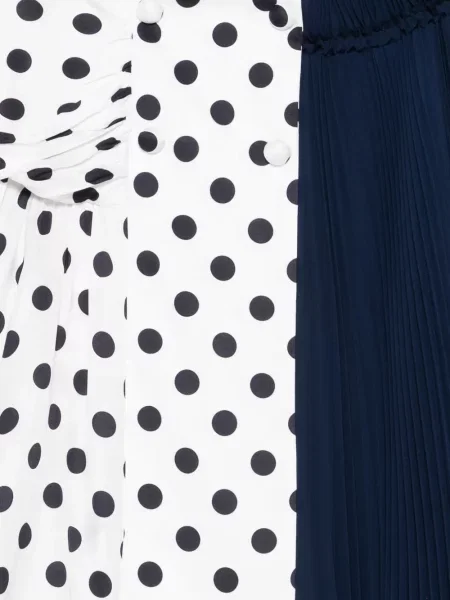 Fustă midi Vivetta cu buline alb