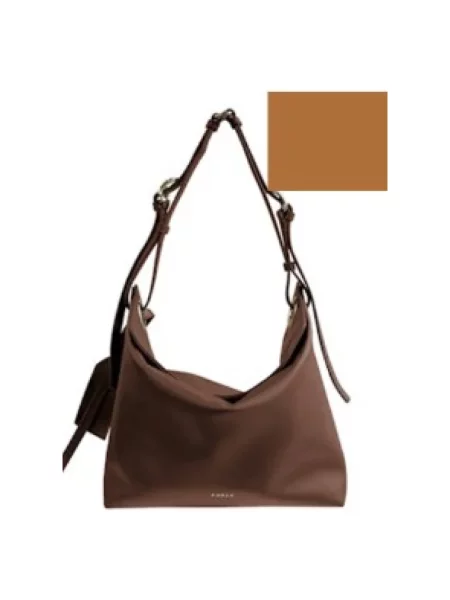 Torebka hobo Furla skórzana brązowa